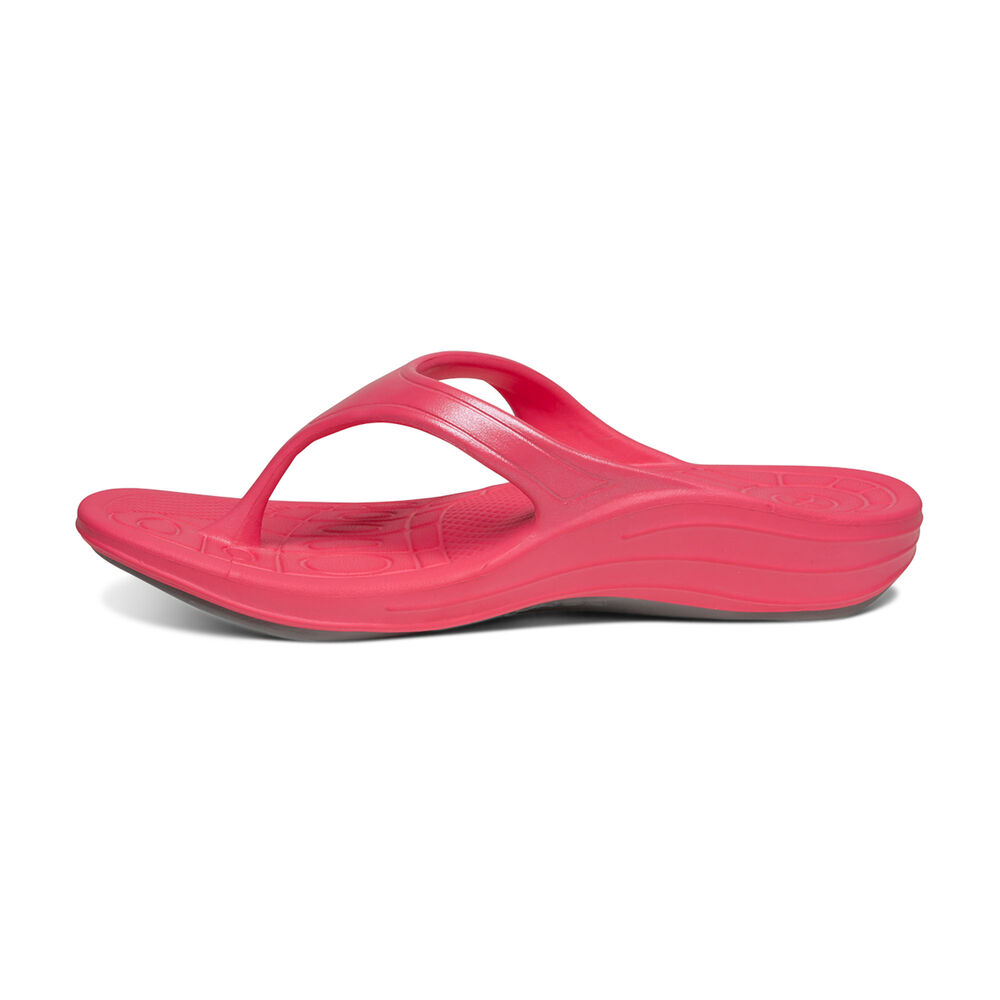 Aetrex Women's Fiji Flip Flops - Watermelon | USA A1Q5JBL